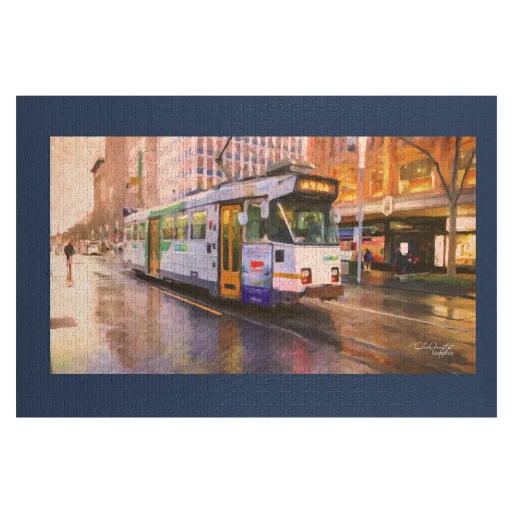 

Rainy Day Melbourne Jigsaw Puzzle Children Personalised Name Puzzle