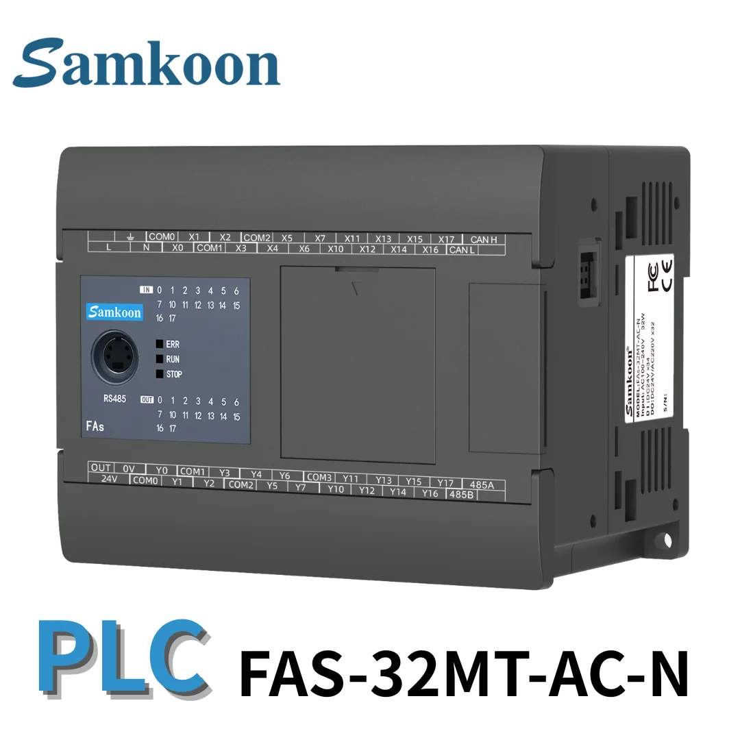 

Логический контроллер программирования ПЛК Samkoon FAS-32MT-AC-N-ON | Промышленная автоматизация | 16DI/16DO | Транзистор/НПН | Модус | RS485