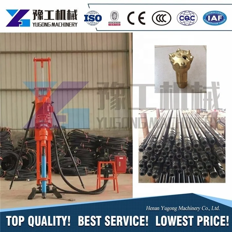 YUGONG Pneumatic Electric Rock Blasting Drilling Rig Dth Down The Hole Drill Rig