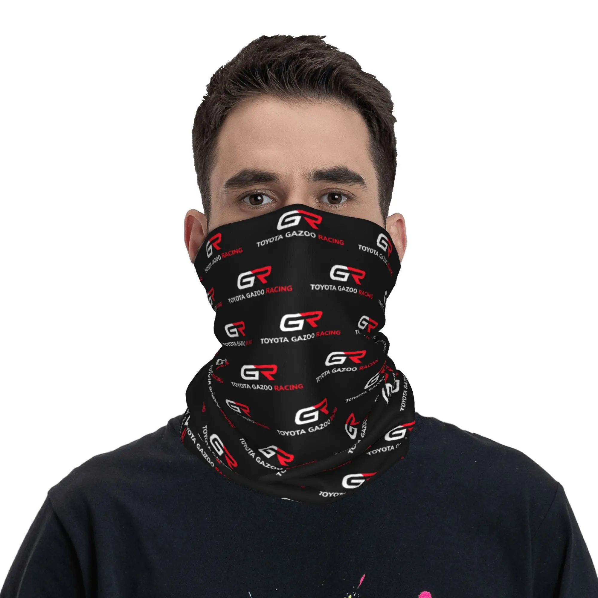 Benutzerdefinierte G-GRS klassische Logo Bandana Halsmanschette für Ski Jagd Frauen Männer Wickelschal Racing Motor Sturmhaube Wärmer