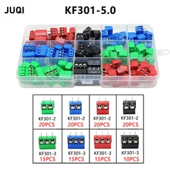 72/135/pcs / box KF301- 2P/3p screw 5.0mm terminal block 2 Pin 3 Pin Spliceable pcb terminal block Connector