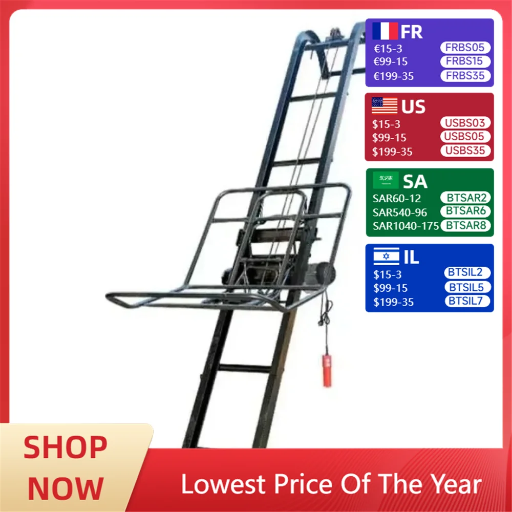 

The electric lifting small hoist of the feeder is loaded and loaded on the site