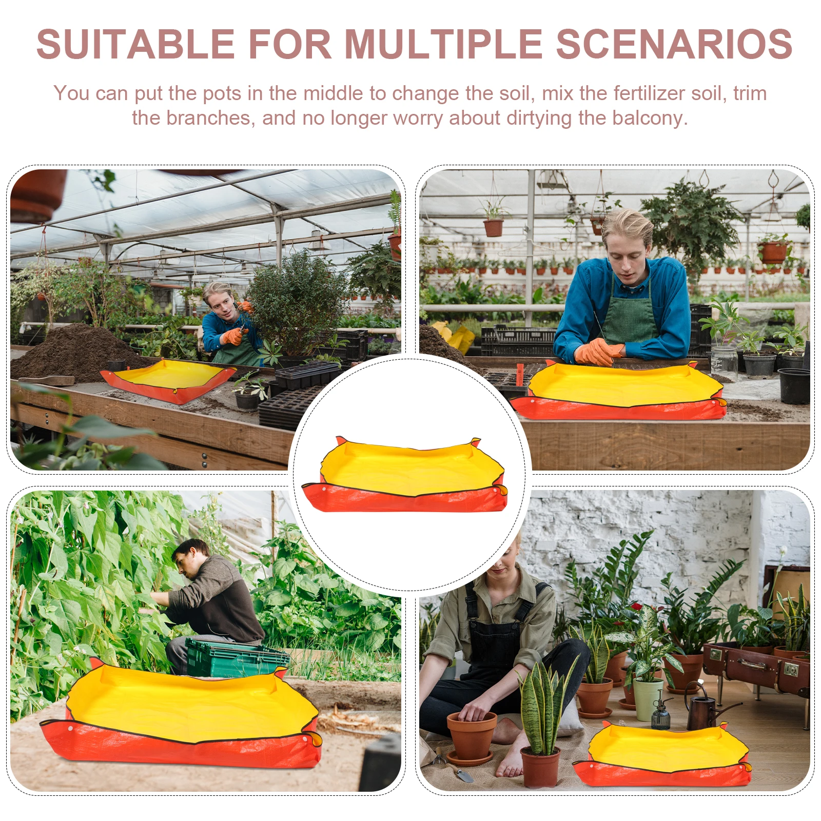

Flower Pot Pad Gardening Tool Mat Easy Clean Waterproof Balcony Soil Change Branch Trim Storage Multi purpose Cushion
