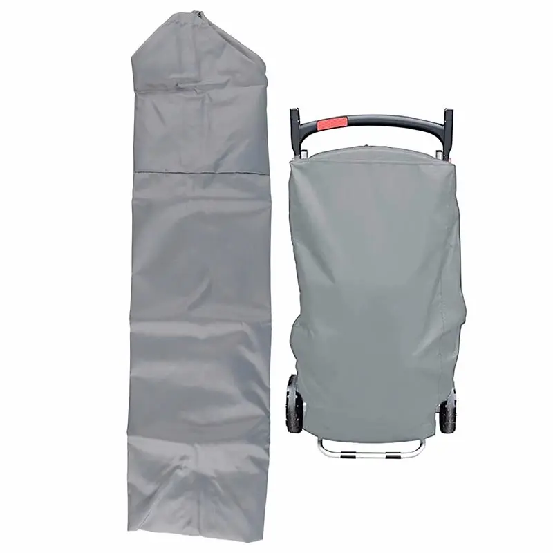 101x49x25cm Grey Grill Cover For Weber Traveler Portable Gas Grill 210D Heavy Duty Waterproof BBQ Cover Garden Cooking Cover