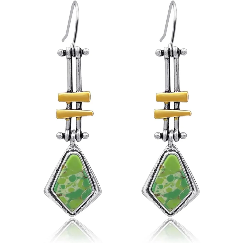 

Handmade Silver Boho Dangle Earrings for Women