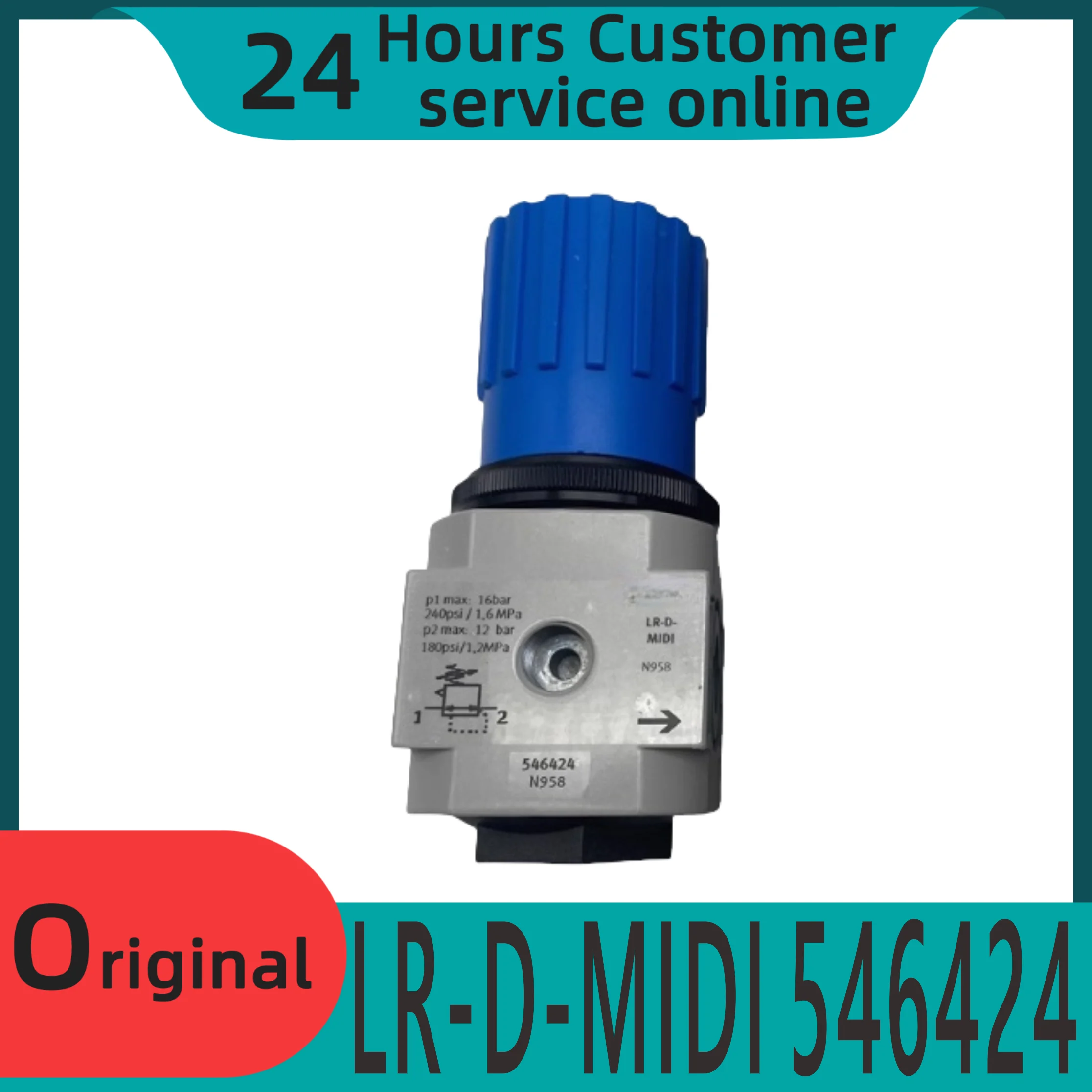 

New original module pressure regulating valve Max basic valve LR-D-MIDI 546424 lockable rotary handle