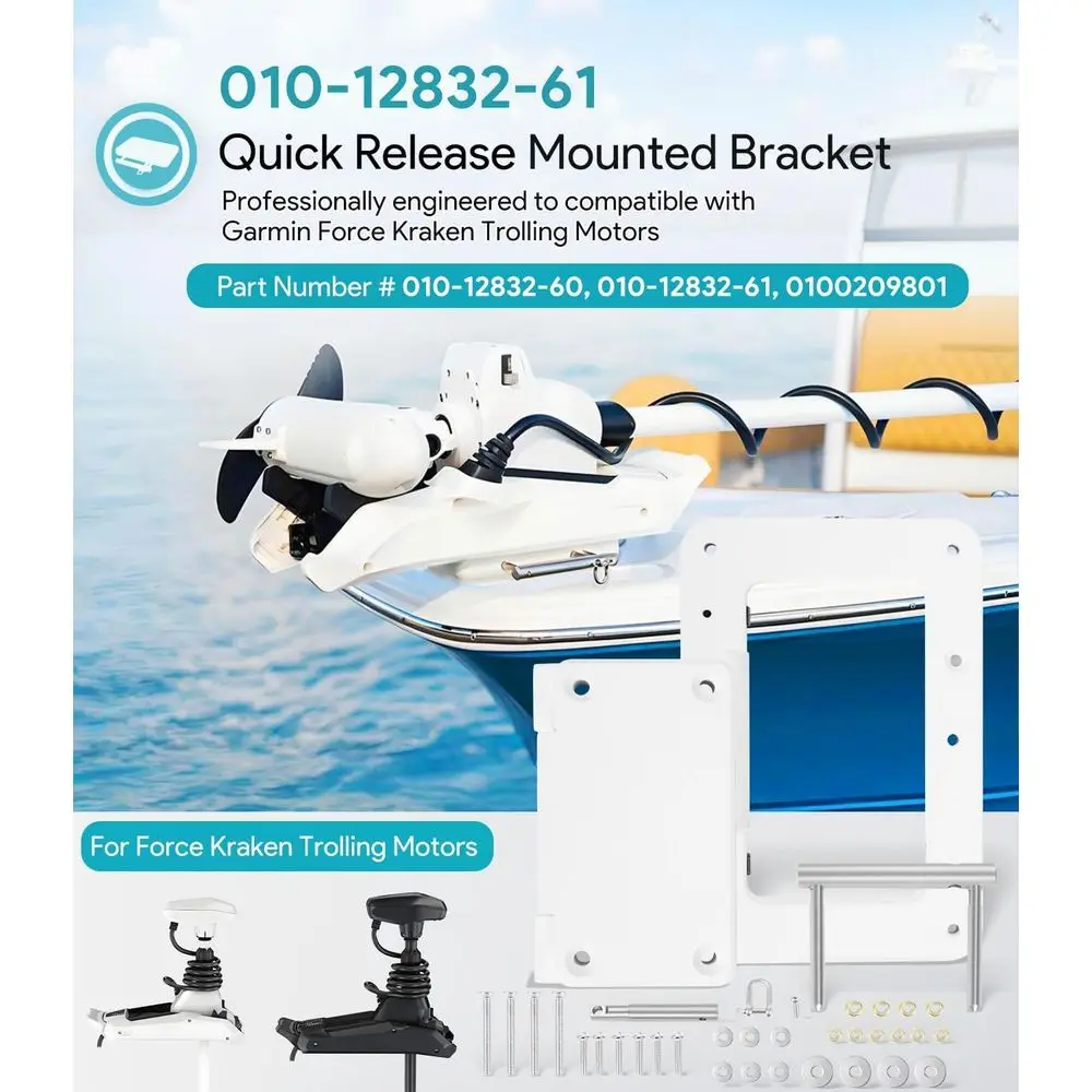 Quick Release Bracket Plate System for Trolling Motor Replacement