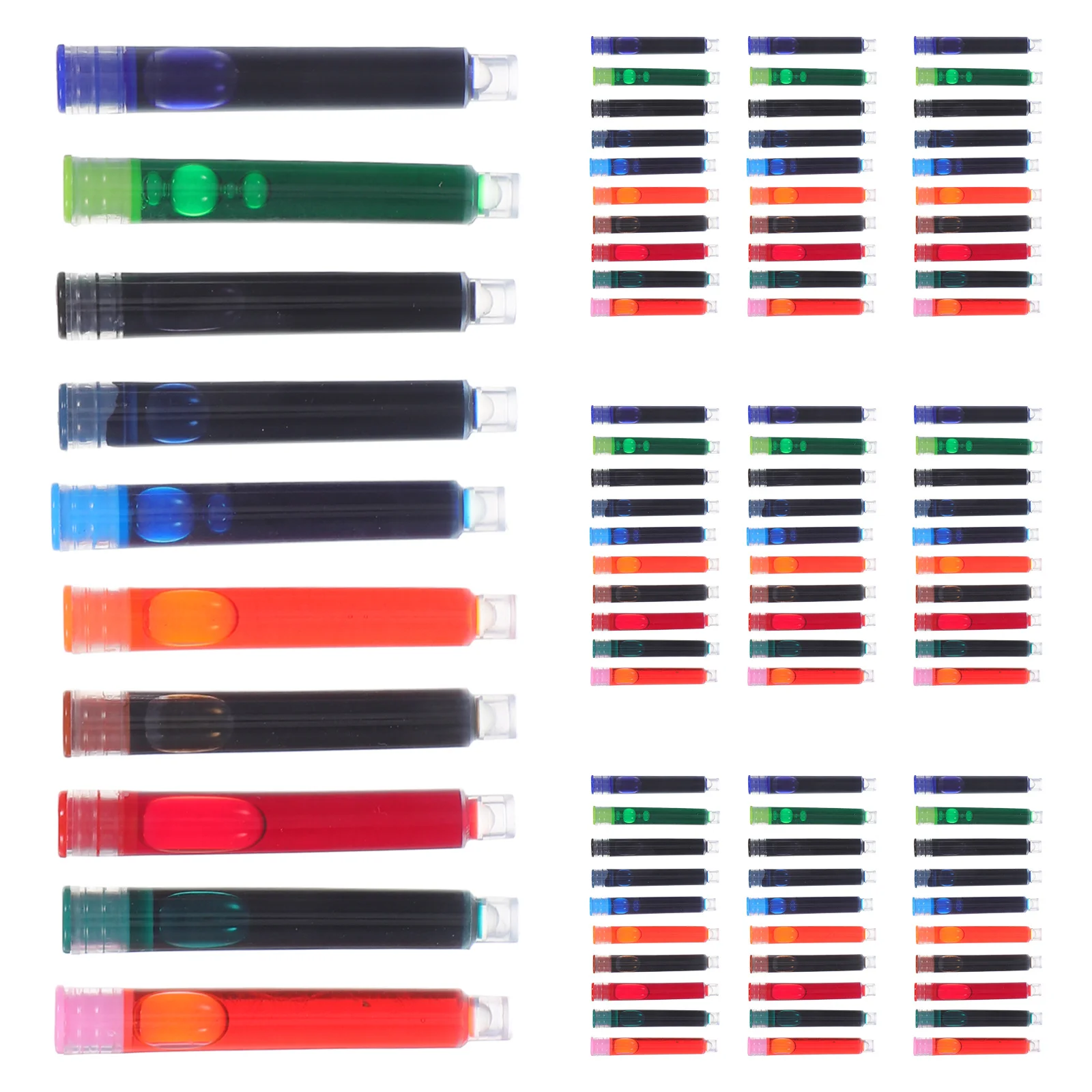 

10 Boxes Ink Cartridge for Students Smooth Writing Fountain Pen Refills Easy to Use for School Office Home