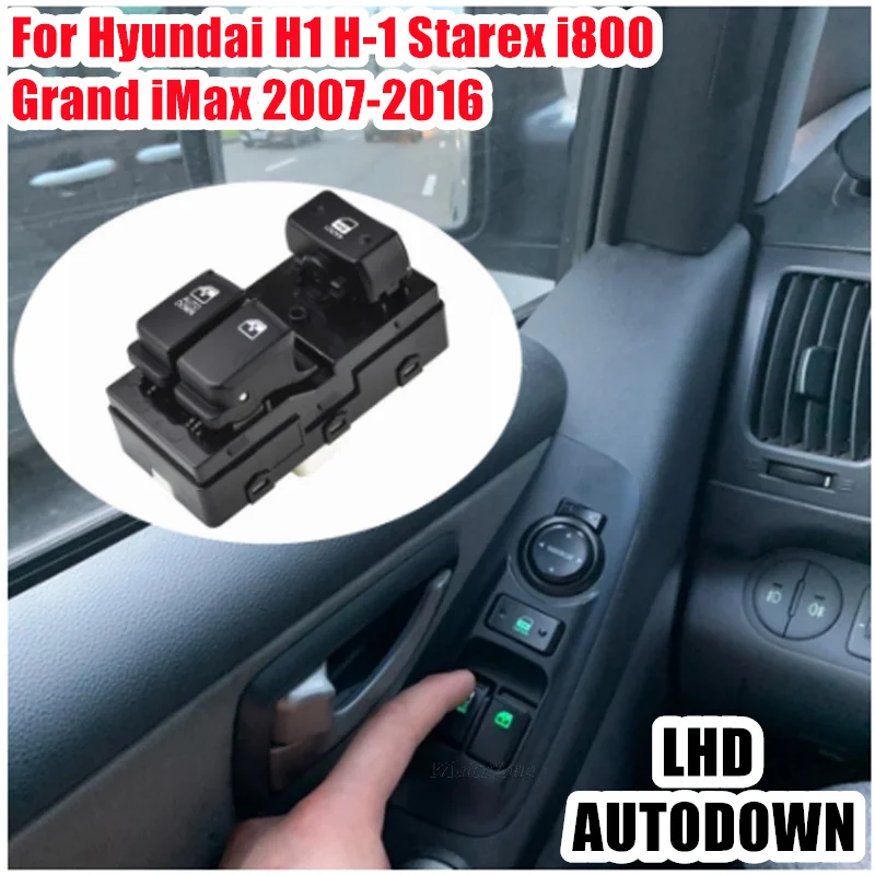 

Left Front Automobile Electric Door Switch Window Control Glass-frame Riser For Hyundai H1 H-1 Starex i800 Grand iMax 2007-2016