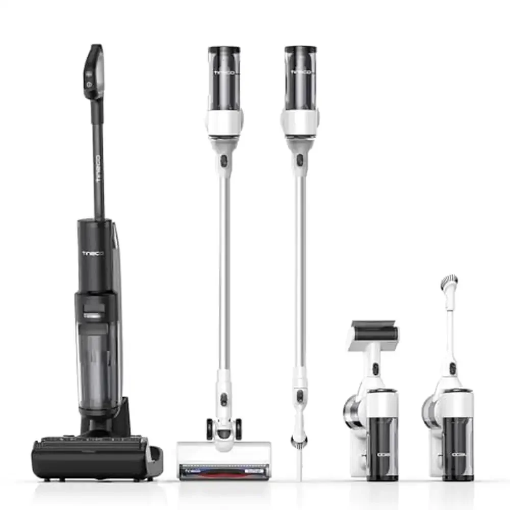 

SwitchPro Motor Wet Dry Vacuum Cleaner Smart Floor Washer Extended Battery Lifespan 65Min Self-Cleaning Multi-Function Brush