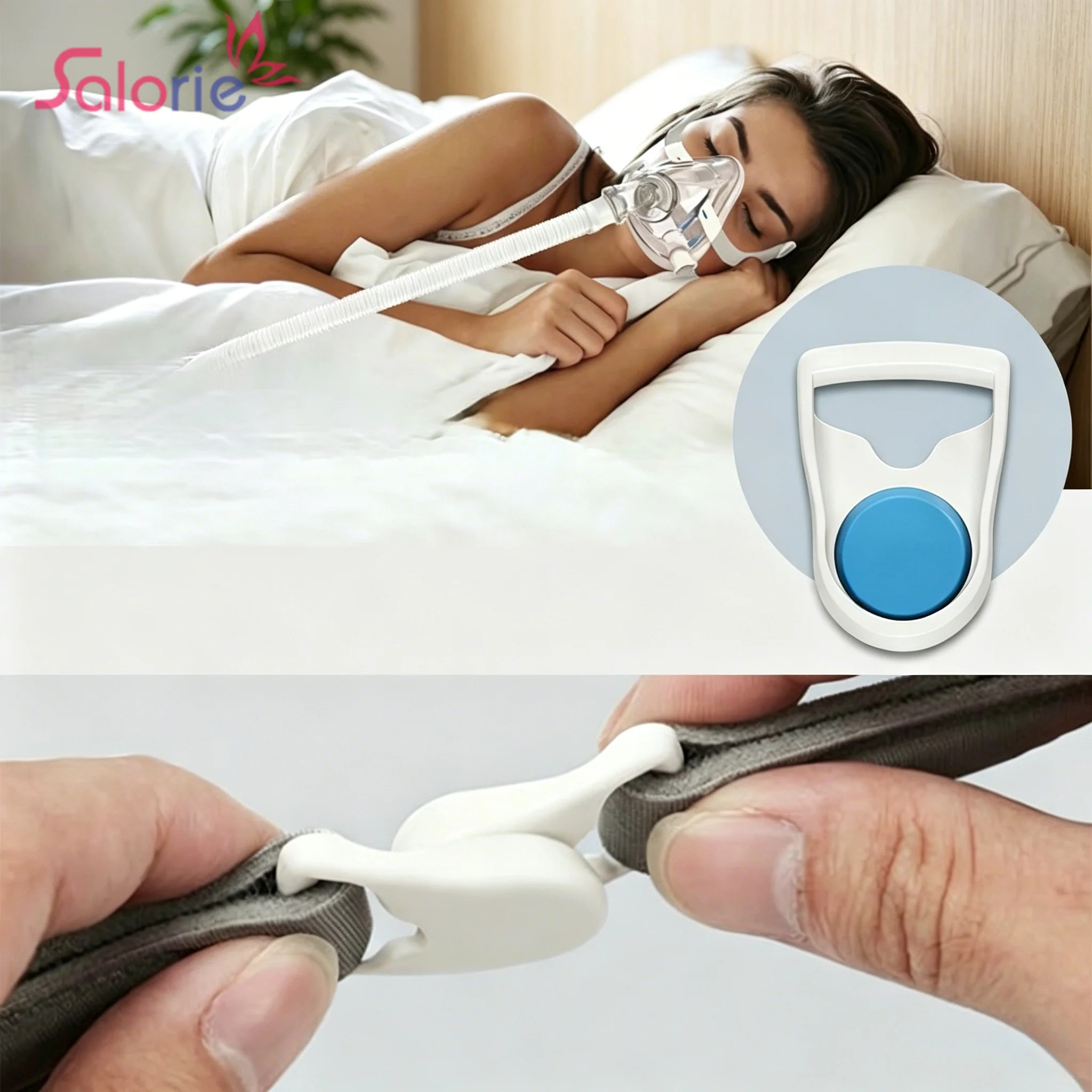 1/2/4pcs CPAP Mask Headgear Strap Quick-Disconnect Magnetic Headgear CPAP Clips Fit For AirFit F20 F30 N20 CPAP Mask Accessories