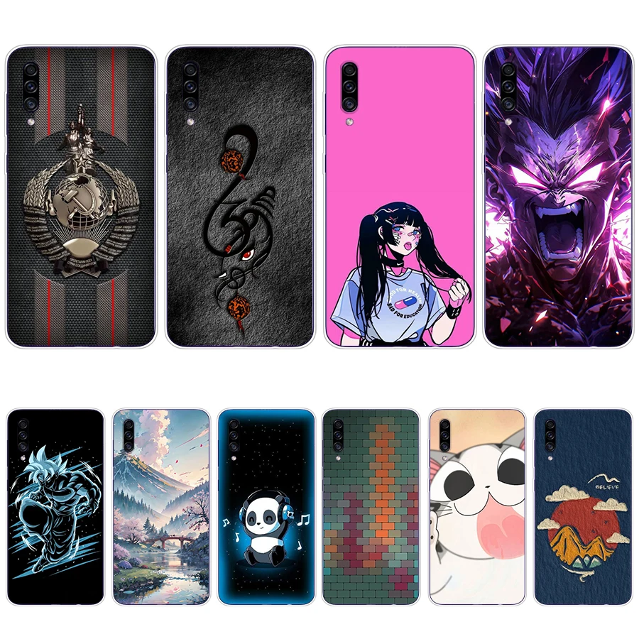 S1 colorful song Soft Silicone Tpu Cover phone Case for Samsung Galaxy a70/a70s/a90 5G