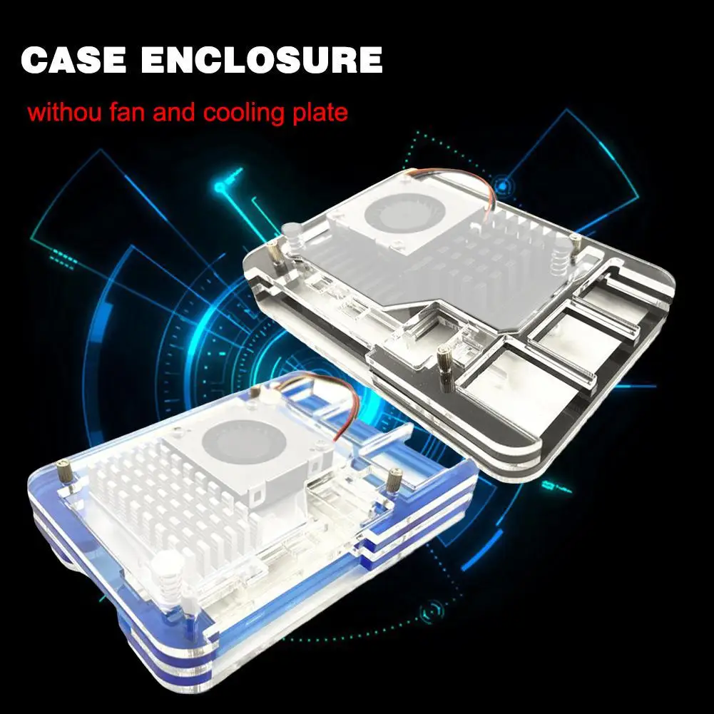 5-Layer Acrylic For Raspberry Pi 5 Case With Active Cooler Transparent Clear Case Enclosure BoxRaspberry Pi 5  Kits Tool-H5