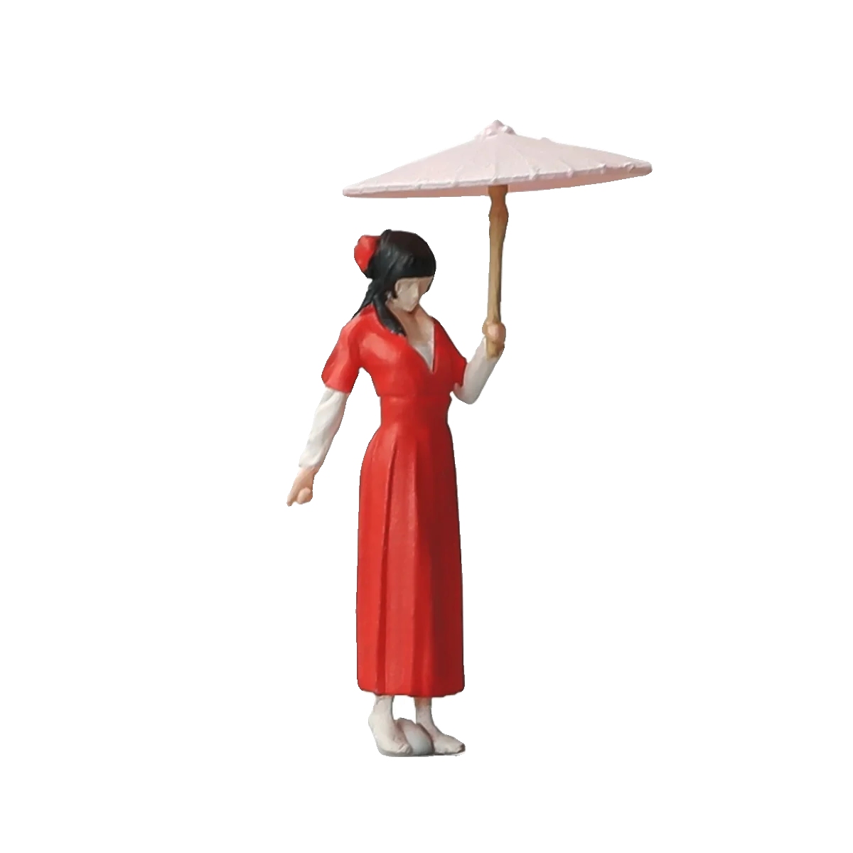 Ancient Chinese Style Hanfu Umbrella Beauty 1:64 Flute Warrior Miniature Figure Model Sand Table Resin Miniature Figure - Image 5