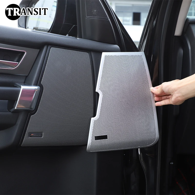 

Нержавеющая сталь, серебристый для Land Rover Discovery 4 LR4 2010-1016, крышка динамика двери автомобиля, наклейка, автомобильные аксессуары