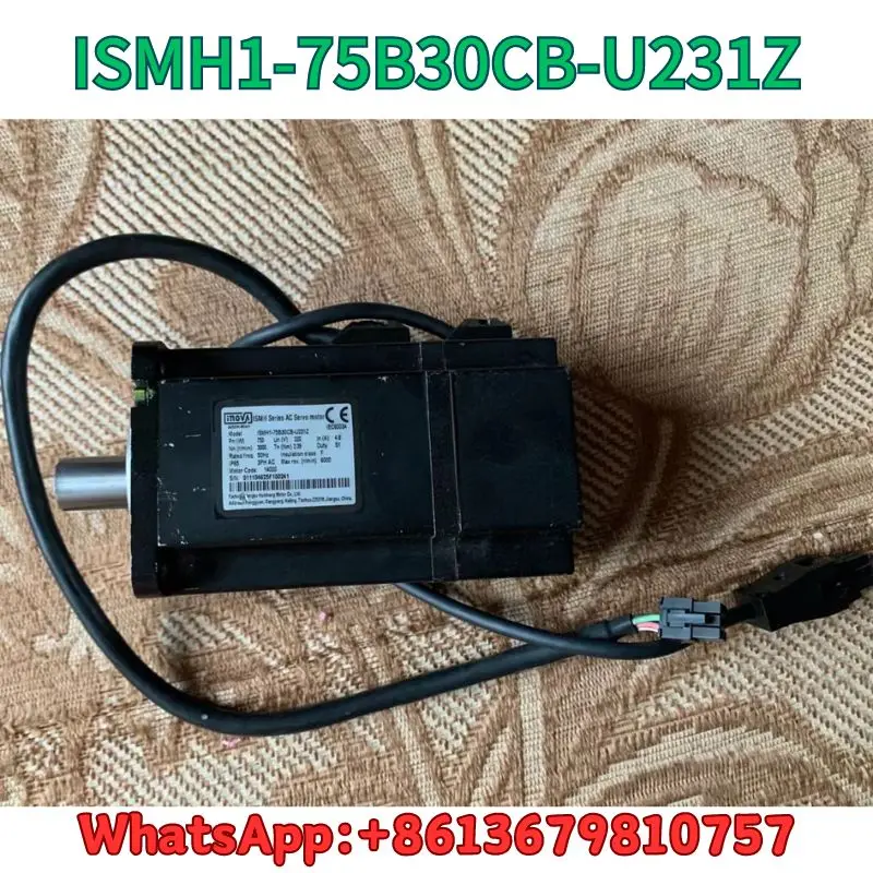 

second-hand 750W servo motor ISMH1-75B30CB-U231Z test OK Fast Shipping