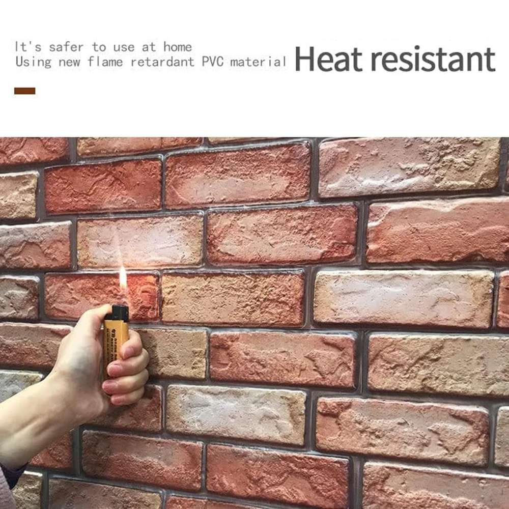 ホーム 10 個装飾 3D 壁パネル自己粘着、防水防湿壁紙リビングルームベッドルームホテルオフィス用