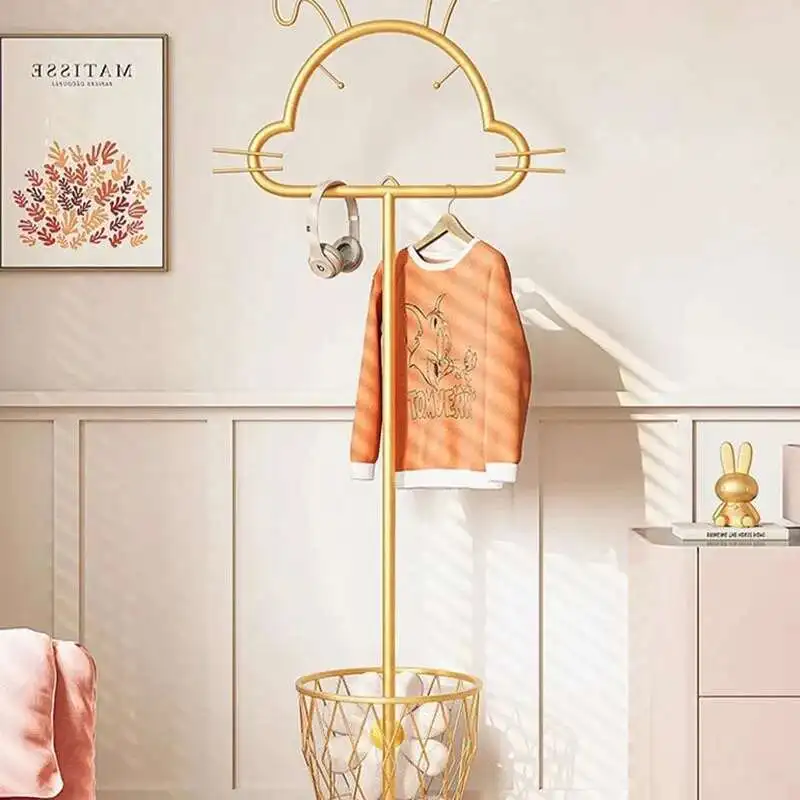 Saving Children Storage Coat Stand Space Living Room Garden Decor Clothes Hanger Drying Metal Wieszak Stojący Room Furniture