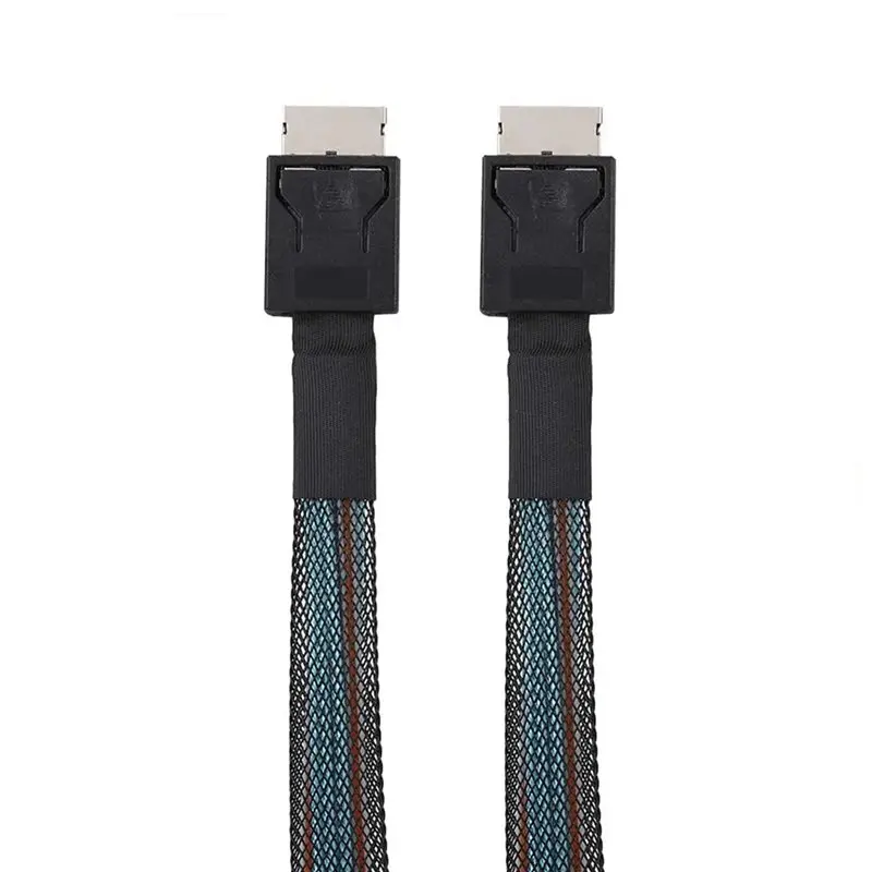 2026 New 5X PCIE4.0 MINI SAS Cable 24Gbps Oculink Data Extension Cable SFF-8611 To SFF-8611 Server Data Transfer Line (1M)