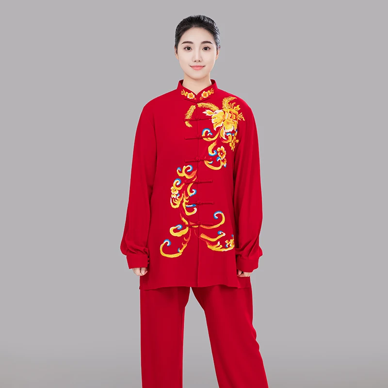 Tai Chi Kung Fu Suit Chinese Traditional Martial Arts Uniform for Women and Men Fluid Drape Breathable & Comfortable