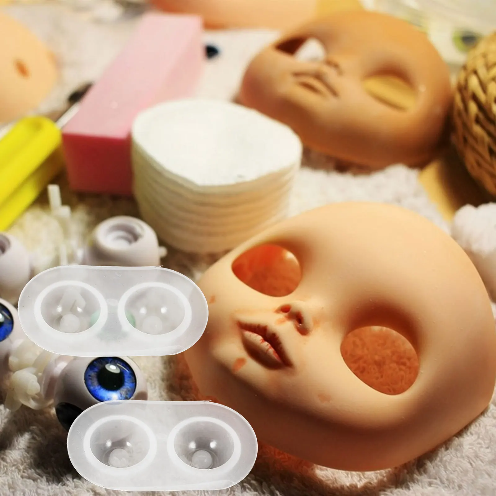 5 قطعة قالب عين مقلة العين لتقوم بها بنفسك قوالب السيليكون الايبوكسي للحرف اليدوية الإبداعية ومشاريع مجوهرات من مادة الراتنج سهلة الاستخدام وممتعة