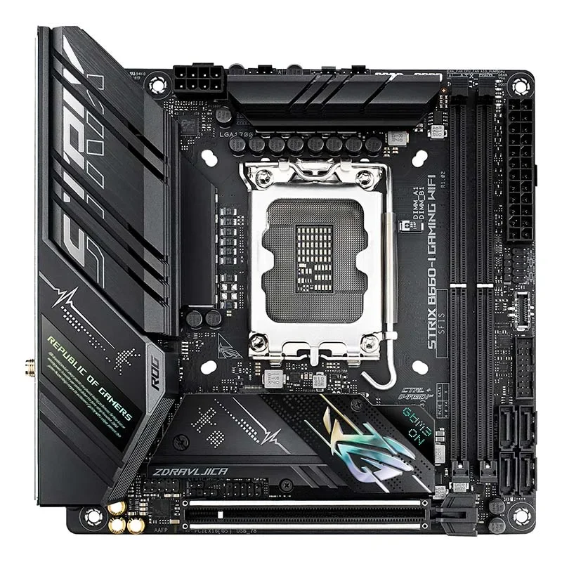 AURA Motherboard  ROG STRIX B660 I GAMING WIFI  H61 LGA1155 Computer Graphics Card x99 X79 B75 B85 PC Motherboards