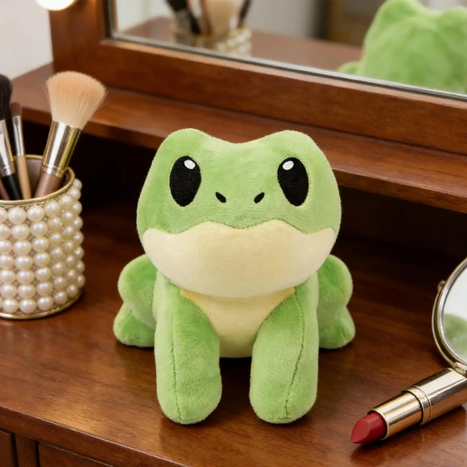 BobbiFrog Gingerbread Man Frog Stuffed Doll Toy Soft Stuffed Pillow Cute Frog Plush Doll Birthday GIfts Girls Boys