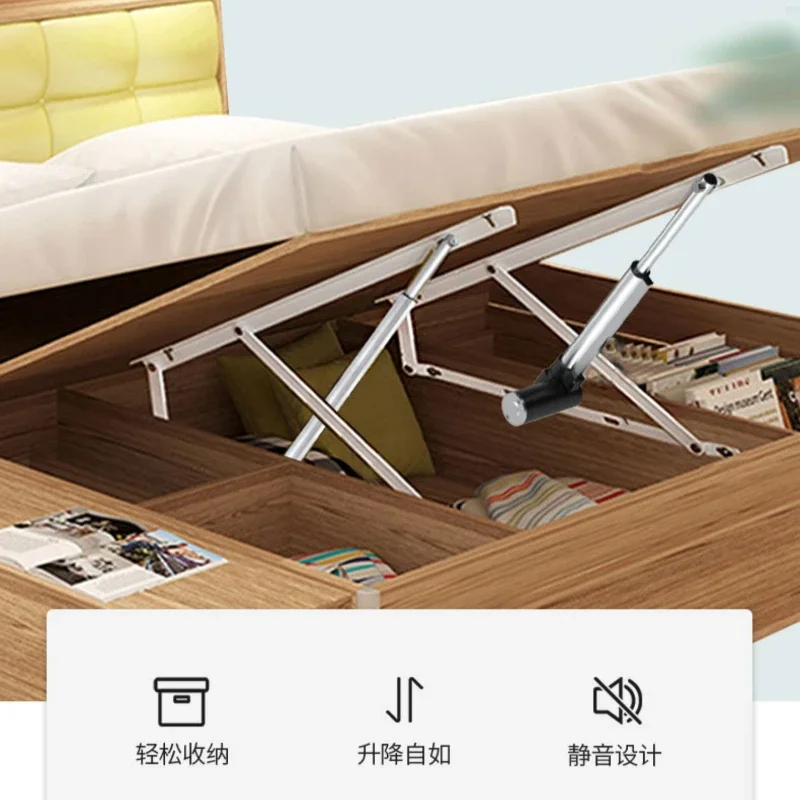 Electric bed bracket oil hydraulic support rod multi-functional bed board bed shelf tatami remote control lift