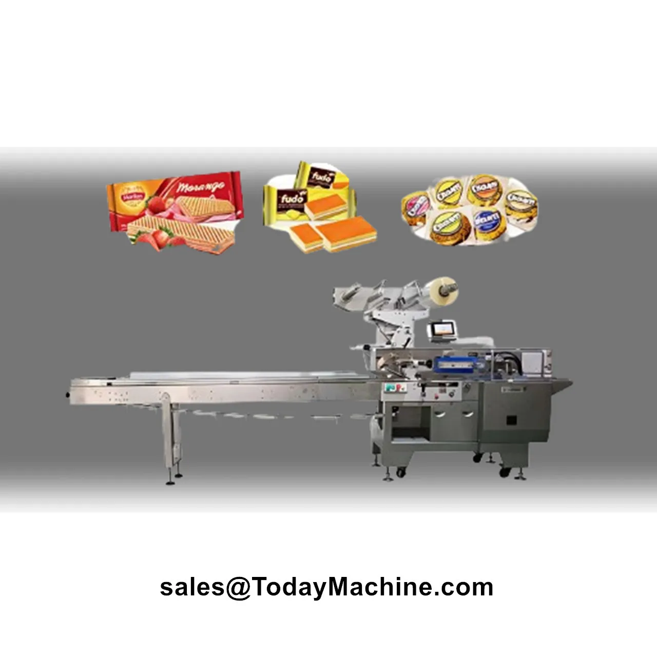Automatic Horizontal Pillow Type Flow Form Seal Wrapping Machine for Instant Noodles