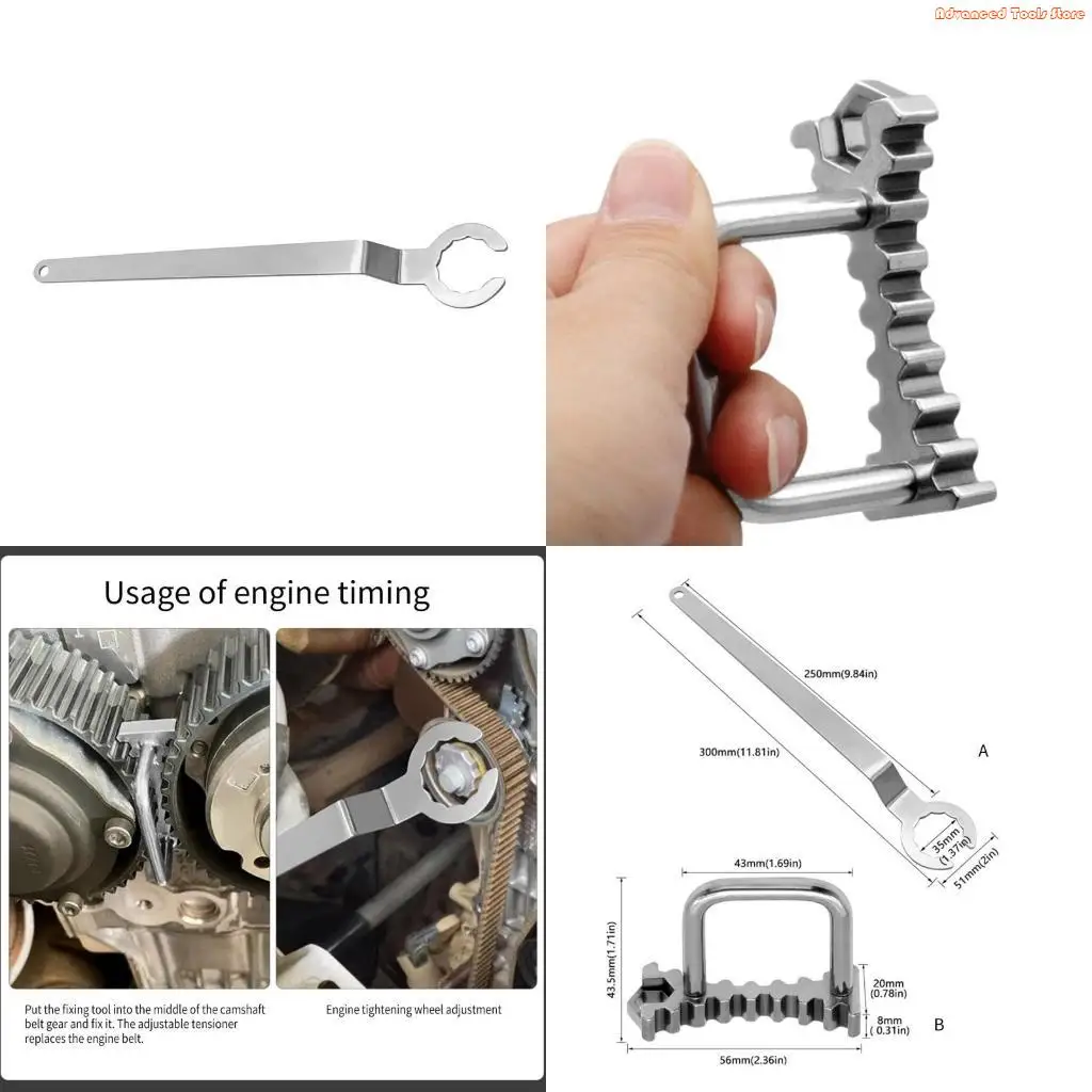 

Camshaft Pulley Holding Tool Camshaft Retainer Wrench Timing Tool for Car Repair W91B