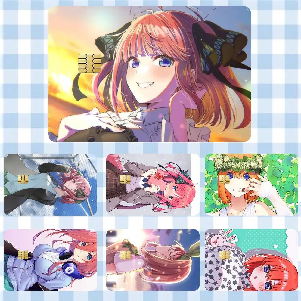 

The Quintessential Quintuplets Anime Girl Sticker Film Tape Skin for Credit Card Debit Card Cartoon Waterproof Stickers