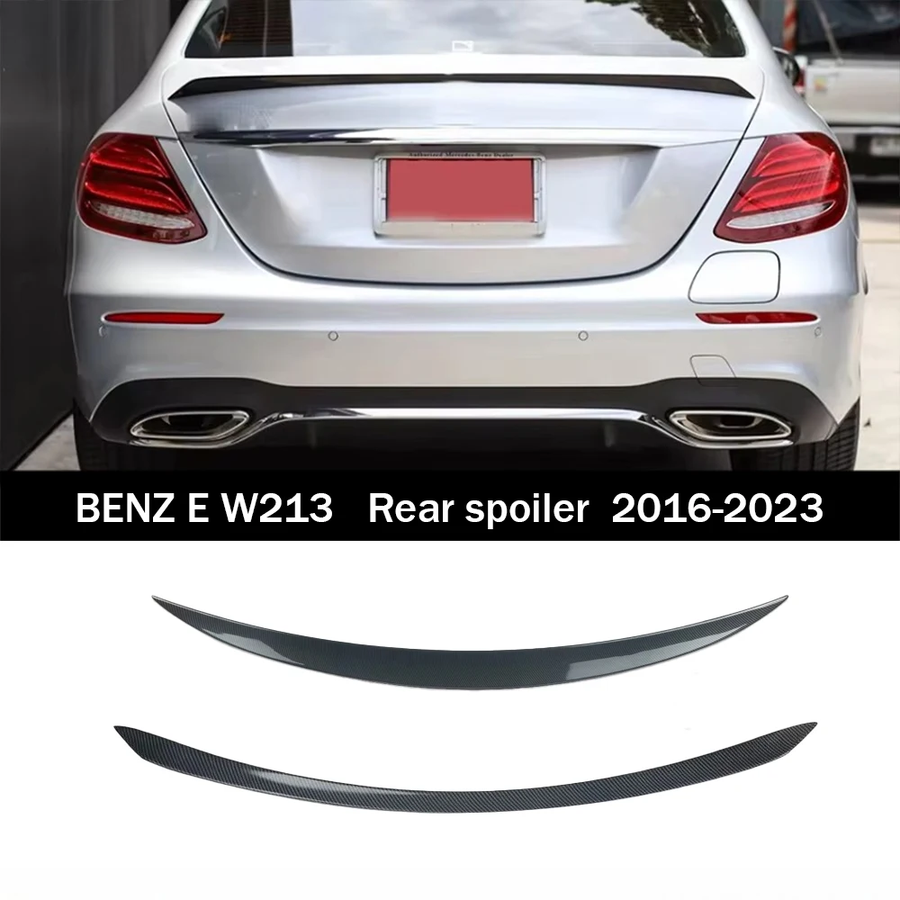 

Для Mercedes Benz E Class W213 2016-2020 E250 E43 E300 задний бампер, спойлер на крышу, багажник, верхнее крыло, губа E63S/R, стиль