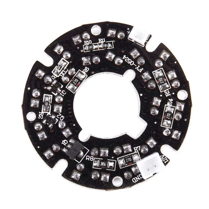 

AS95-5X камера видеонаблюдения 10 мил 90 градусов красный 5 мм 24 светодиода лампа ИК инфракрасная лампа плата