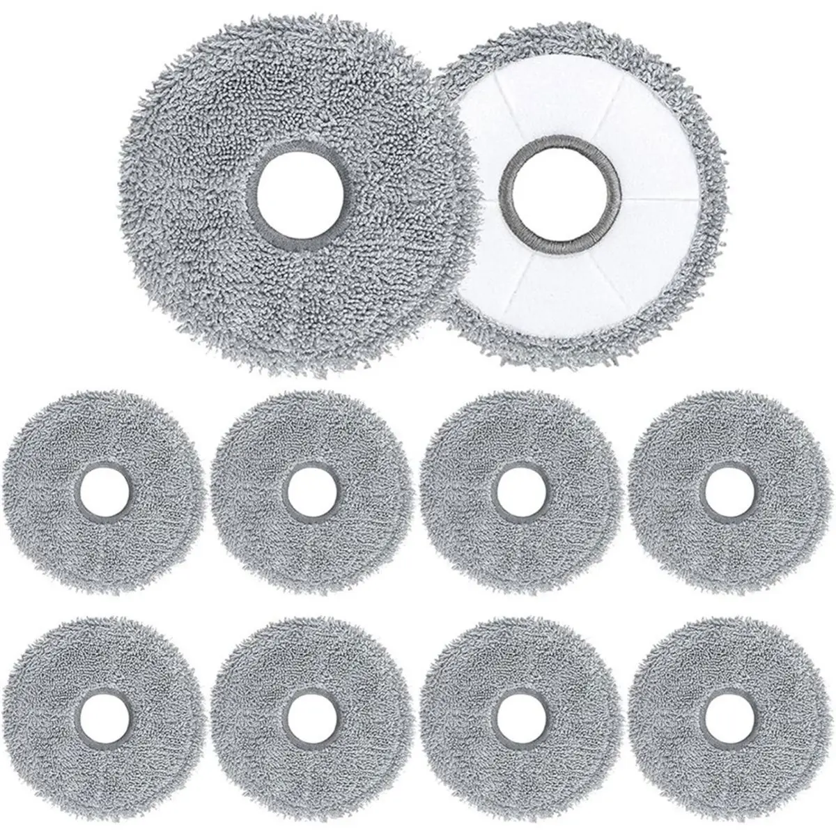 A2180U Aug. 10 Pack Mop Pads for X40 Ultra/X40 Master/L40 Ultra/L10s Plus/L10s Pro Gen 2 Vacuum Cleaner, Microfiber Mop Cloth