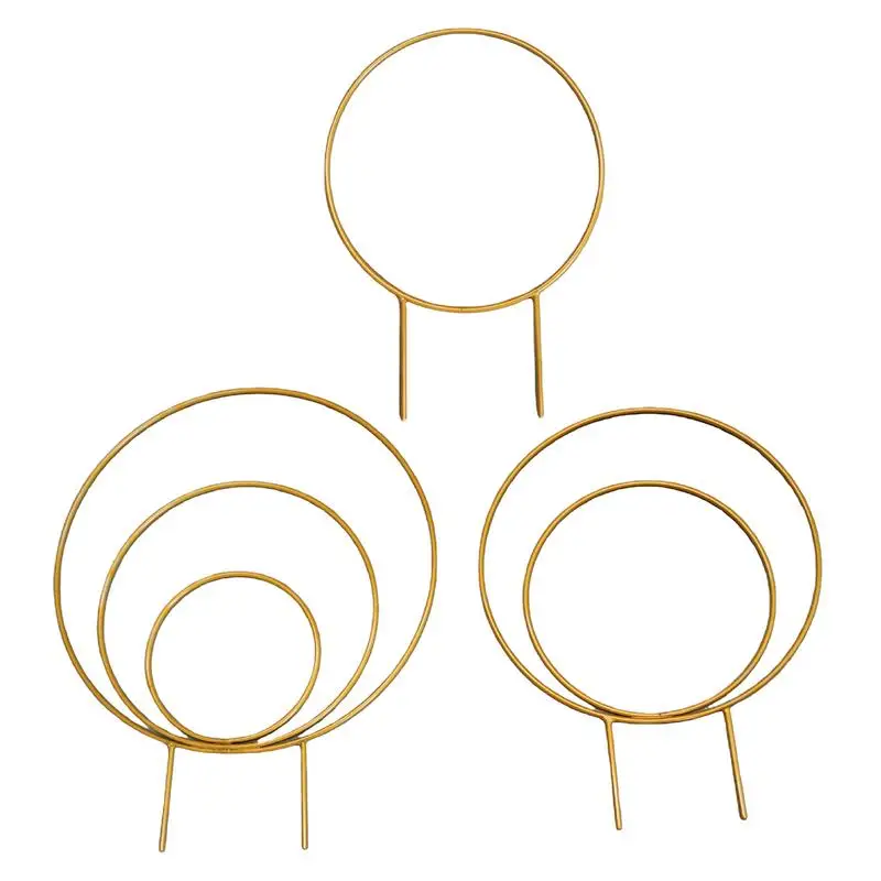 植木鉢と花用の屋内植物トレリス、金属製ガーデントレリス、屋外クライミング、家庭用花、3回