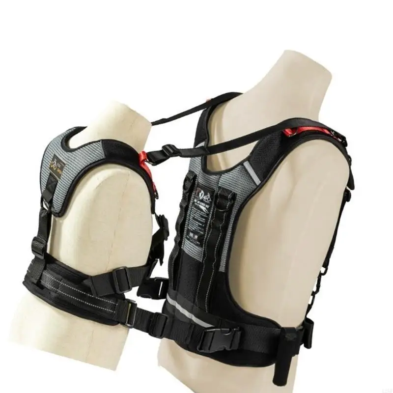 Children's Bike Reflective Belt Fast Installation Wear Resistant Fabric Cycling Safety Harness for Kids Adult 425F