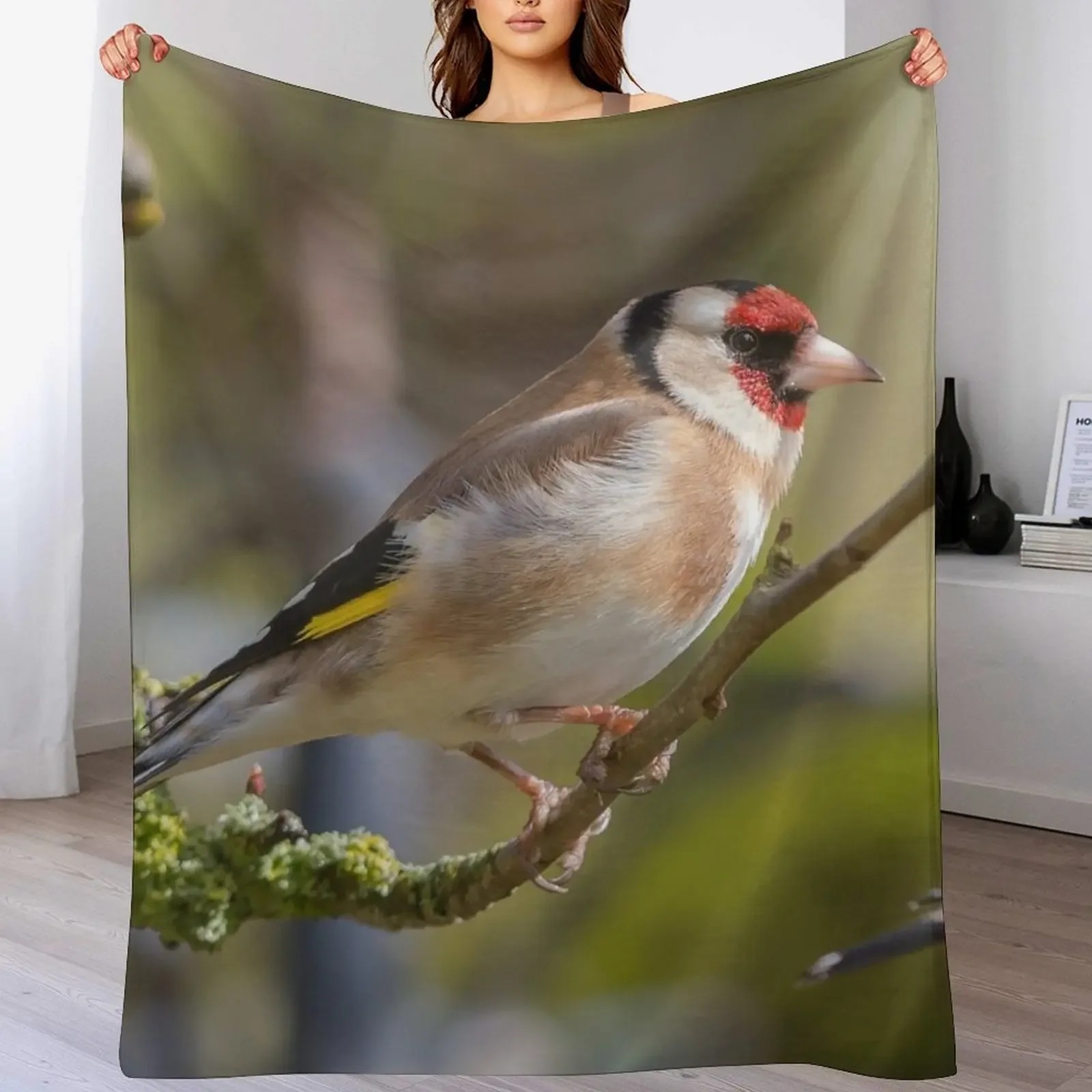 

Goldfinch Throw Blanket Soft Bedroom Blanket for Night Sleeping