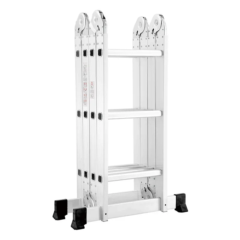 Multifunctional Folding Ladder, Aluminum Alloy Stepladder, Household Telescopic Ladder, for Outdoor and Indoor Work At Heights