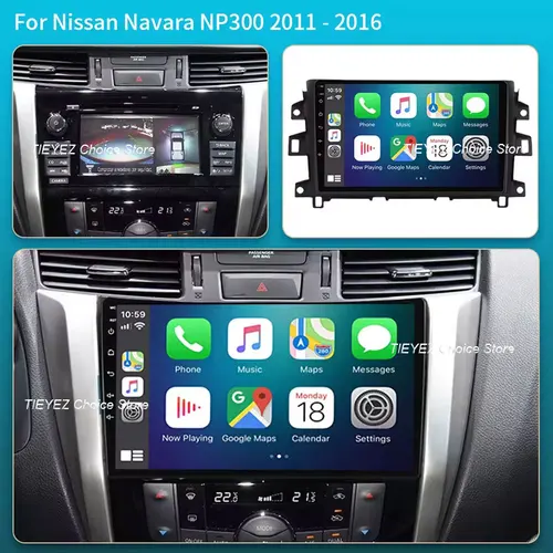 Imagen 2 del producto Carplay Android 15 Auto Carplay para Nissan NP300 Navara Frontier 2015 2016 - 2024 Auto Radio reproductor Multimedia GPS 4G WIFI BT