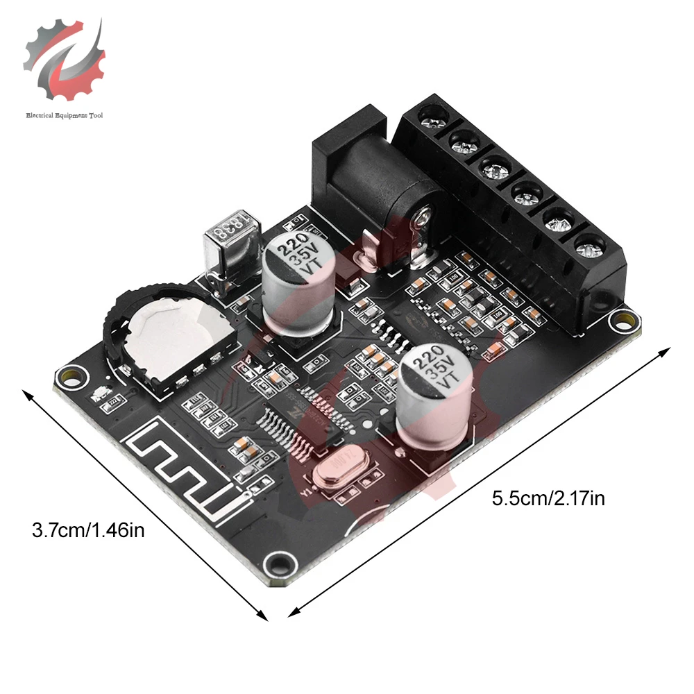 XY-P40W Bluetooth 5.0 Power Amplifier Audio Board Stereo Digital Amplifier Small Stereo AMP Home Theater With Remote Control