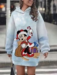 Women Hot Sale New Autumn and Winter Christmas Gift Fashion Casual Dress Disney Mickey Mickey Mouse Print Hoodies Sweatshirts