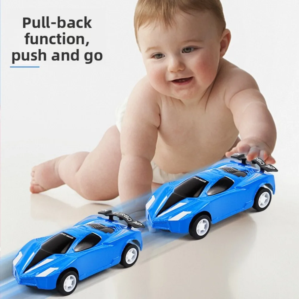 Plastic Pull Back Actie Speelgoedauto's voor kinderen Leuk spelen en verzamelmodelvoertuig voor kinderen Verjaardagscadeau en thuisspel