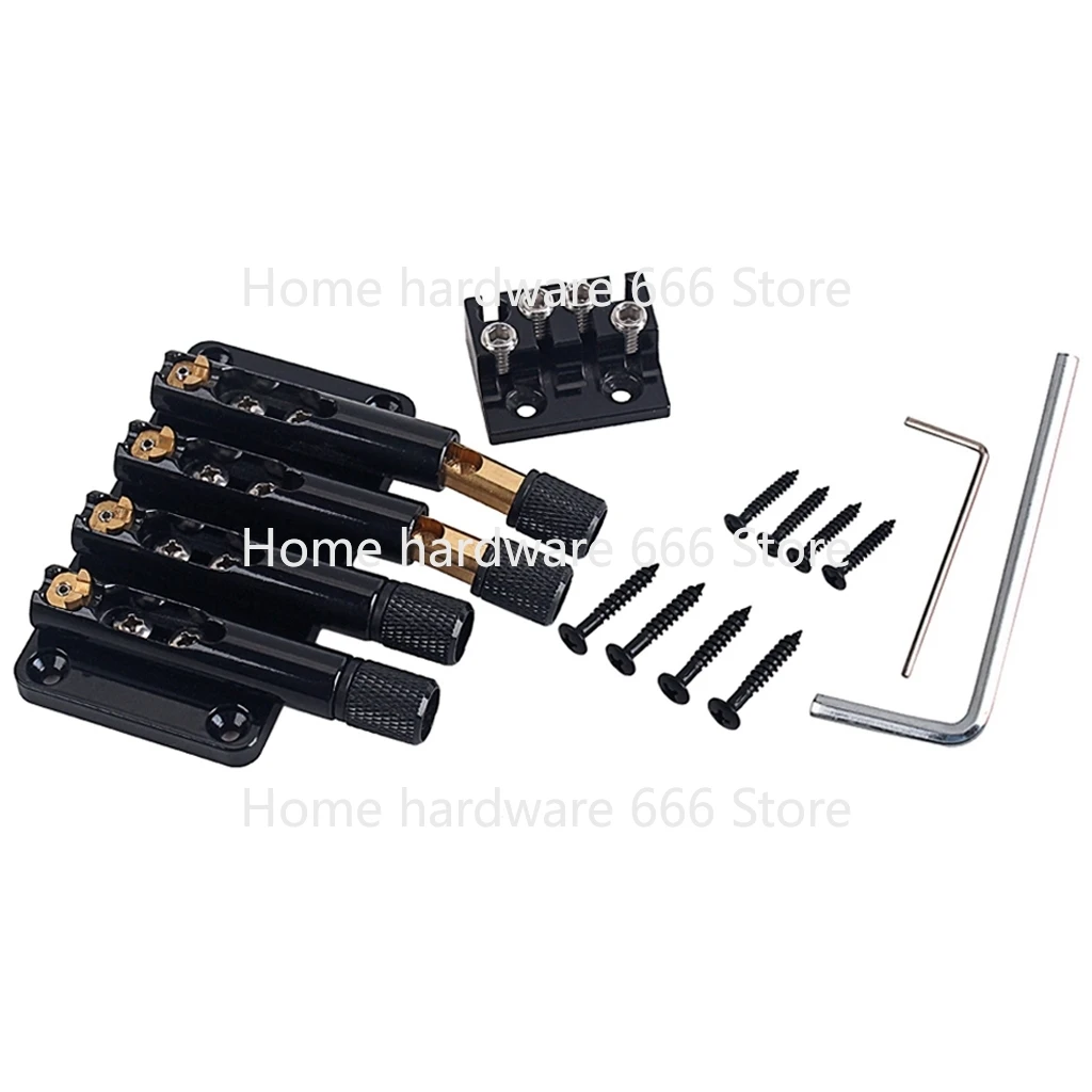 

Headless Bridge 4 String Tremolo Bridge for Bass Guitar Electric Guitar Bridge Kit Gui