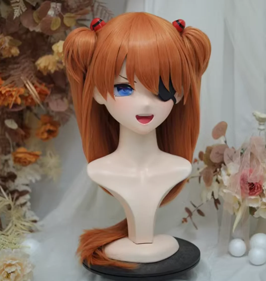 カスタマイズされたフルヘッドマスク,女性と女の子のための日本のアニメキャラクター,ロック付き,クロンドレス人形,かわいい,NFD312-33