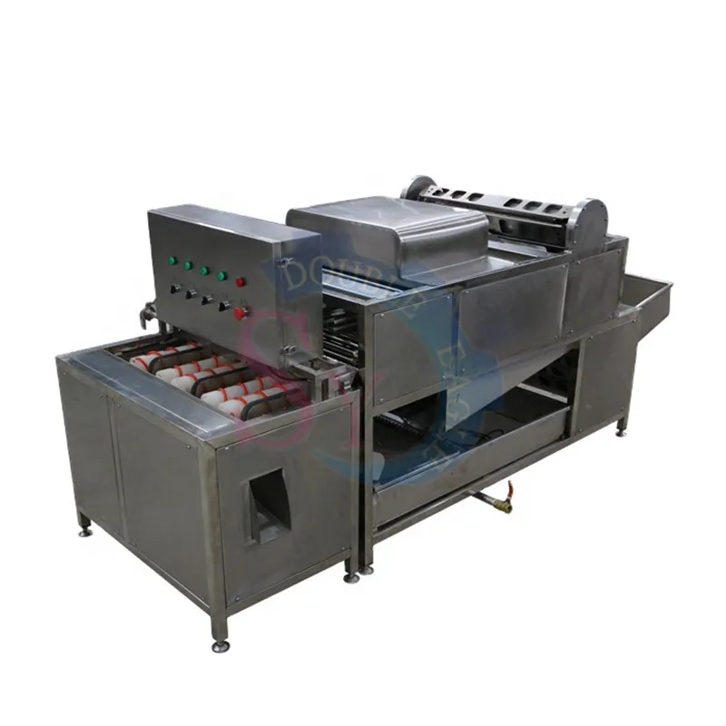 Máquina peladora de piel de huevo hervido de alto rendimiento, pelador de cáscara de huevo de gallina cocida, equipo de procesamiento de descascarado, 10000 Uds./H
