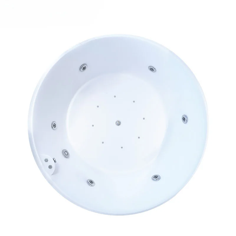 

Acrylic round bathtub, household, built-in, adult small apartment