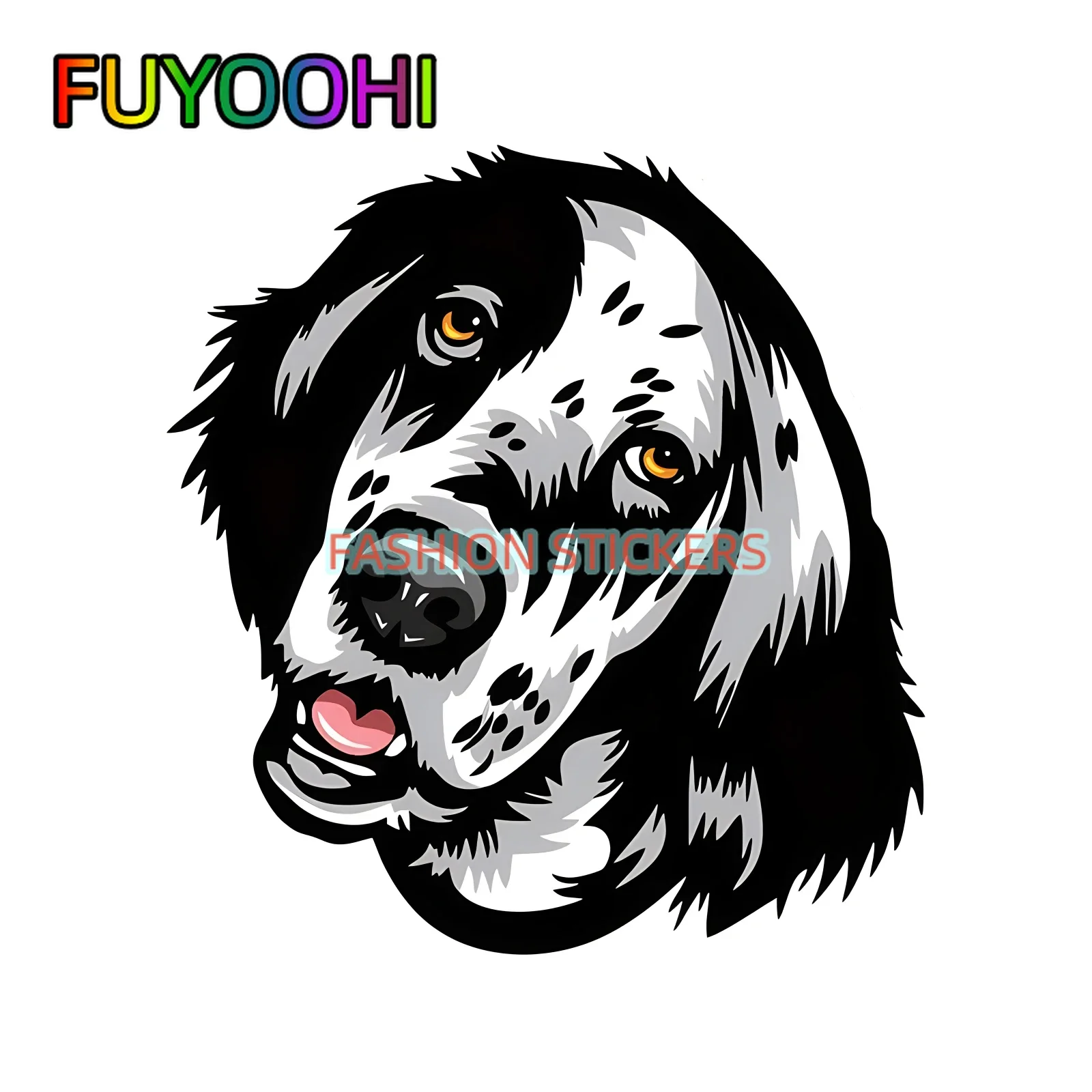 FUYOOHI Cool Border Collie Creative Vinyl Waterproof Decals for Cars, Laptops, Walls Windows, Bumper Sticker Accessories