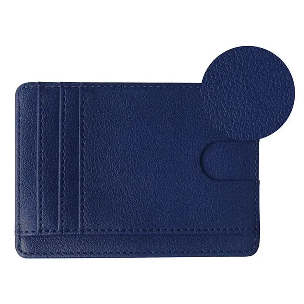 Anti Theft Mini Purse Slim Money Case Cover ID Card Holder 8 Slot Leather Wallet RFID Blocking