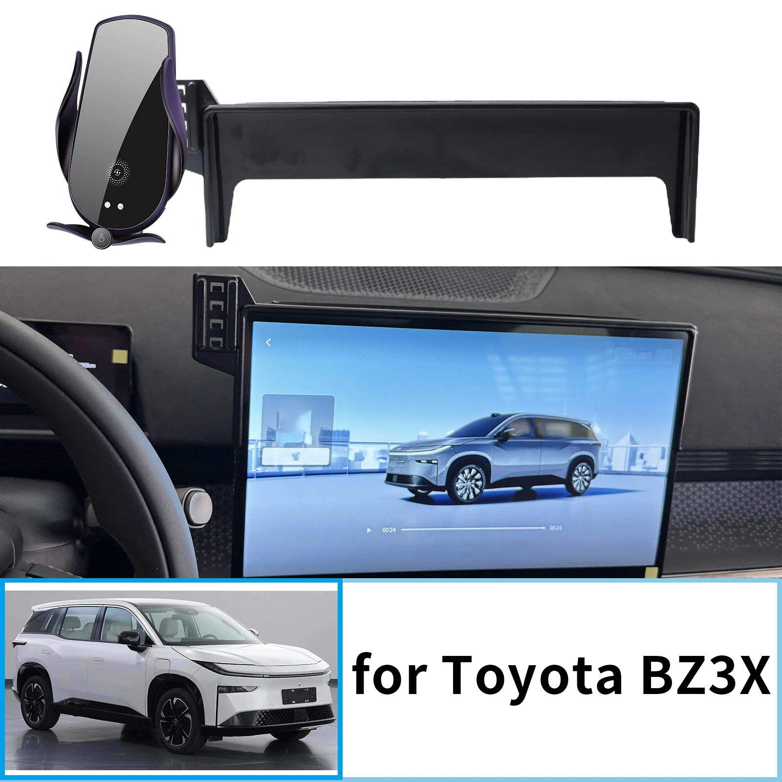 

Car Mobile Phone Holder for Toyota BZ3X GPS Bracket Navigation Stand Auto Accessories