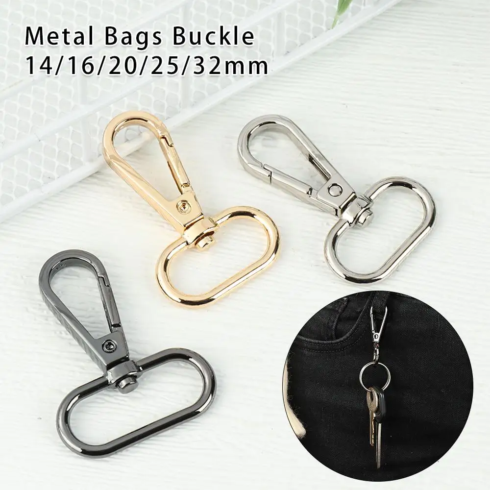 1pcs Hardware Split Ring Bag Part Accessories Bags Strap Buckles Hook Lobster Clasp Collar Carabiner Snap